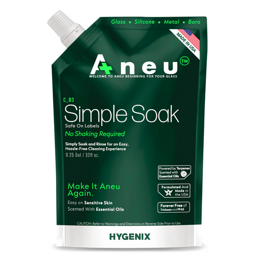 Aneu Simple Soak packaging on a white background