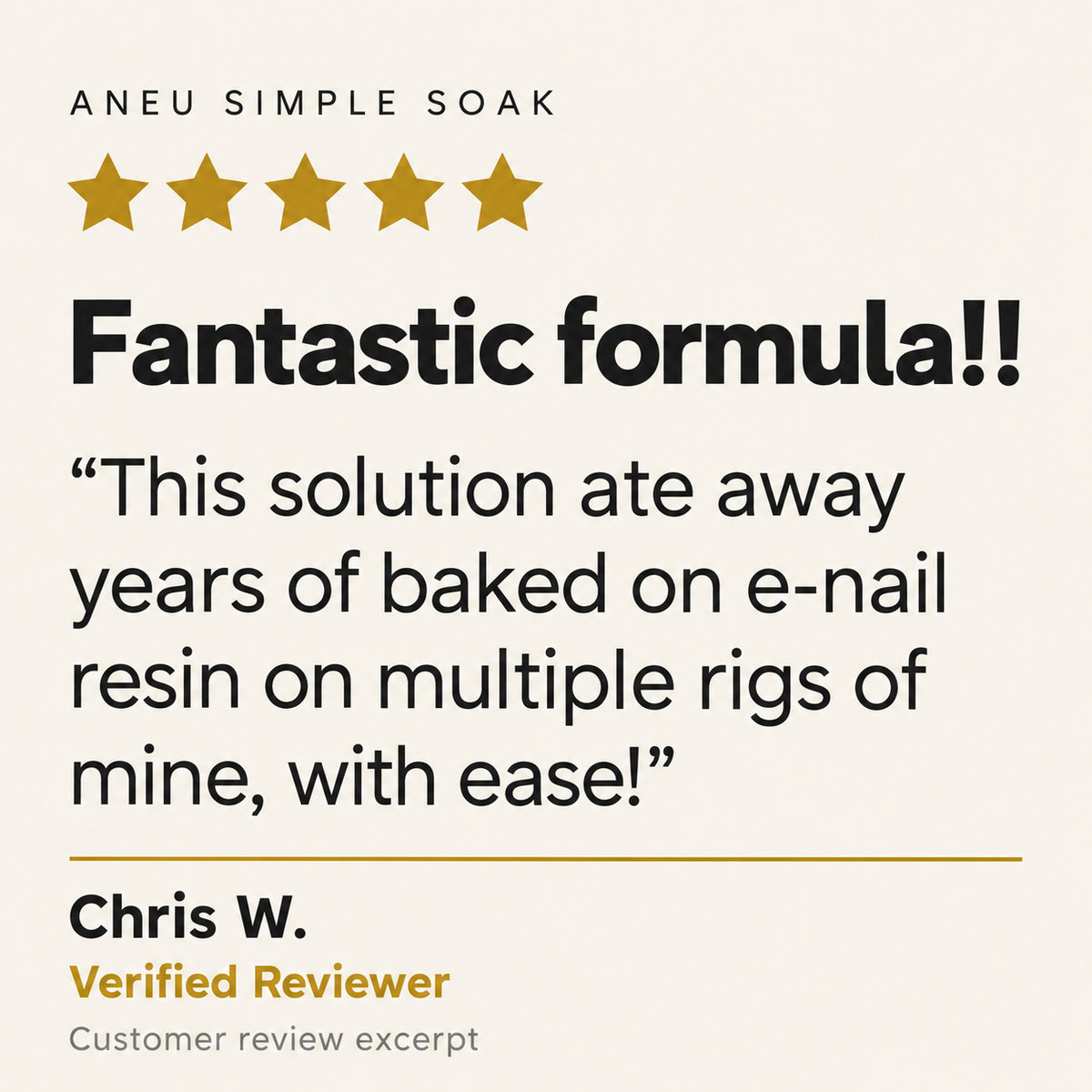 Customer review artwork