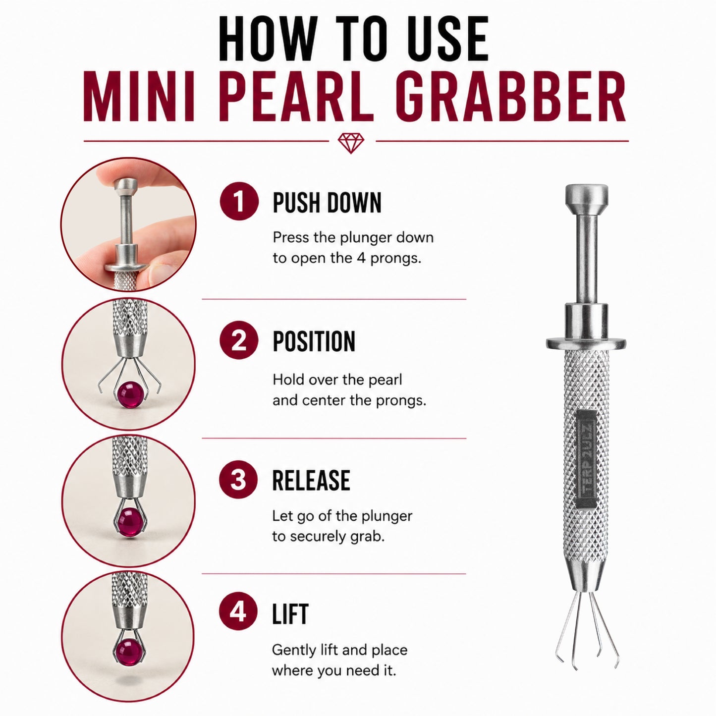 Mini Grabber + 3mm Pearls