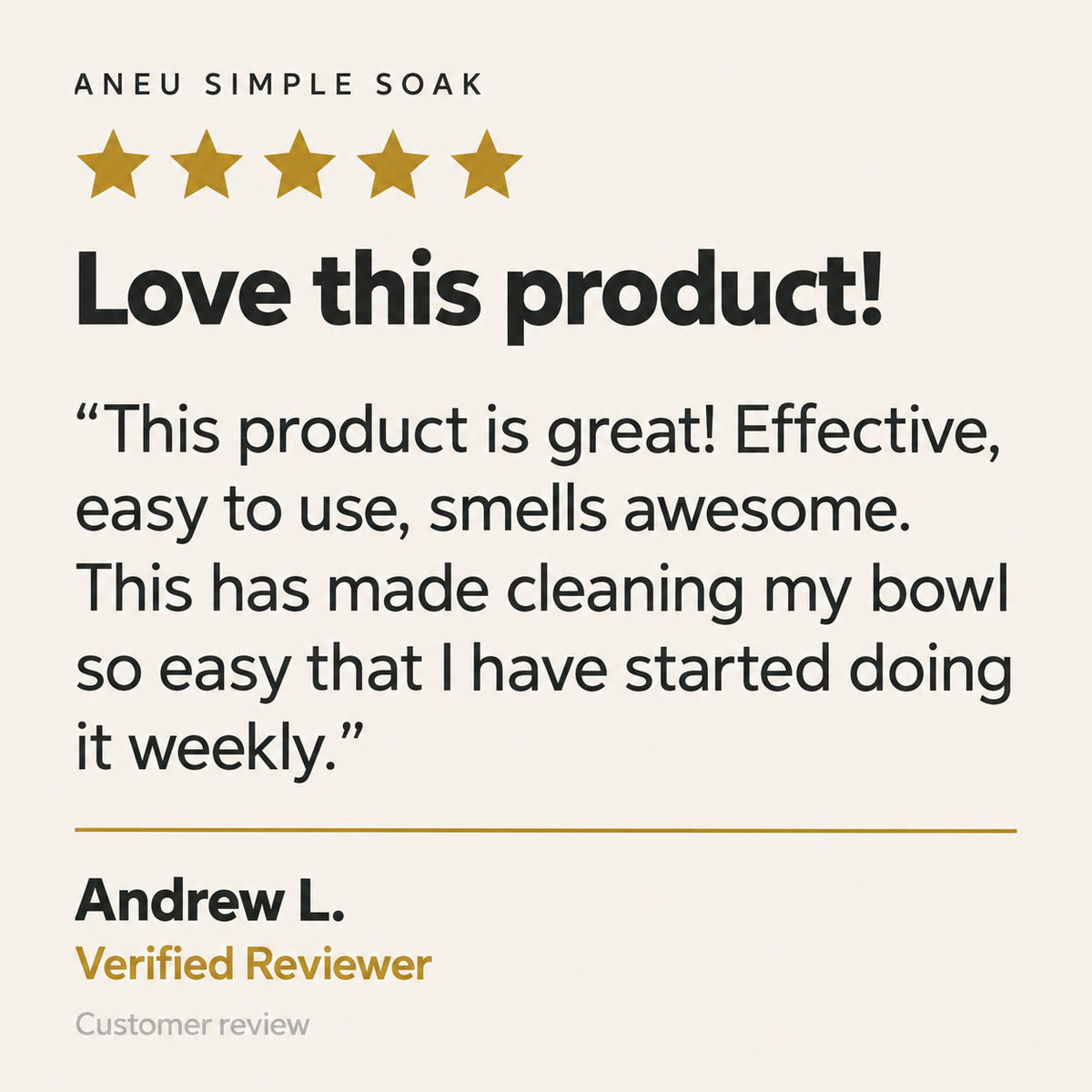 Customer review artwork