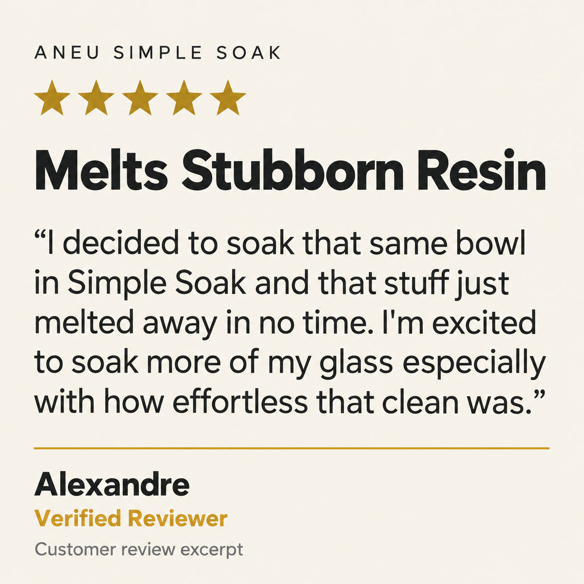 Customer review artwork