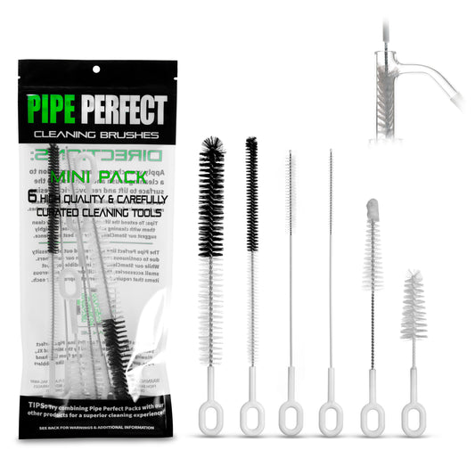 Pipe Perfect cleaning brushes set with packaging on a white background