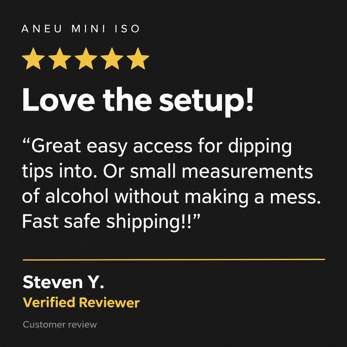 Customer review artwork