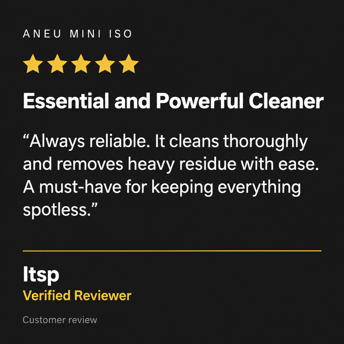 Customer review artwork