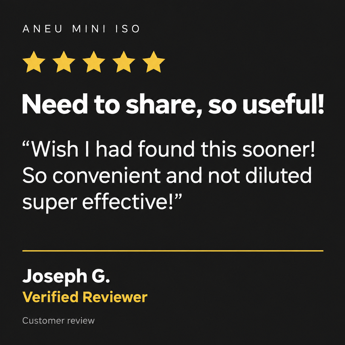 Customer review artwork