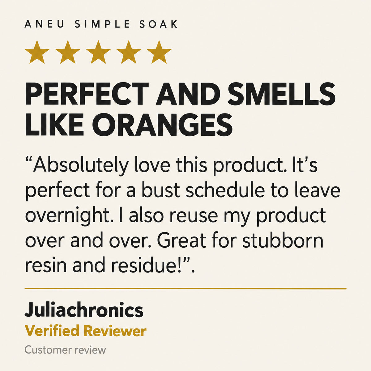 Customer review artwork