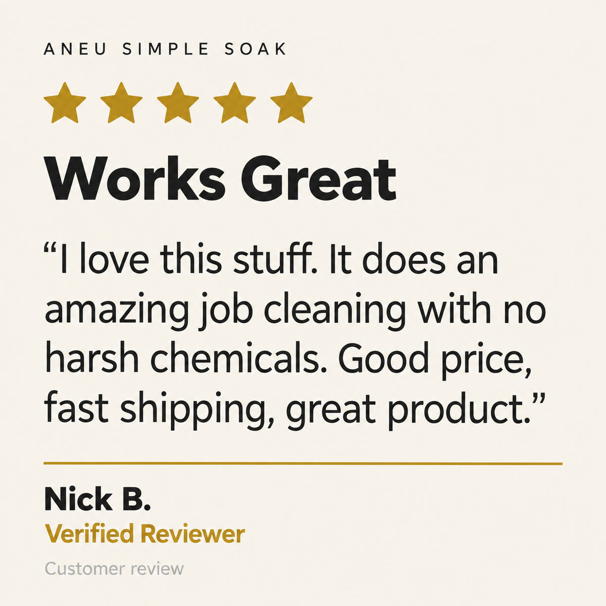 Customer review artwork